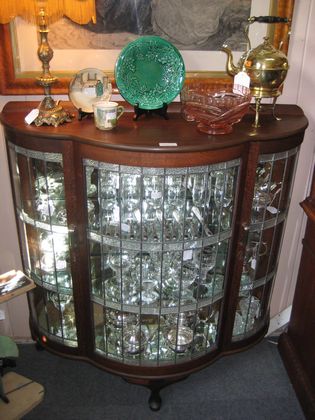 Silky Oak China Cabinet   SOLD